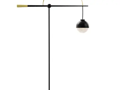 Modern lamp Low-poly 3D model 2