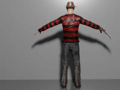 Freddy Krueger Low-poly 3D model