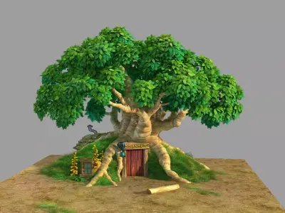 Plant - Tree House - Building 07 3D model