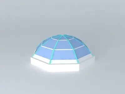 Skylight octahedral Free 3D model