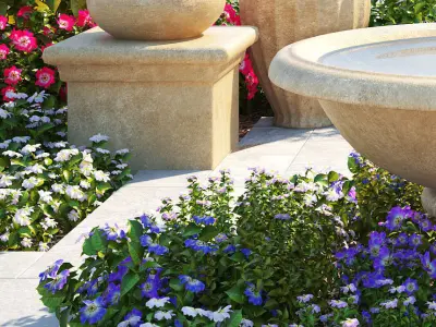 Flower bed 2 3D model