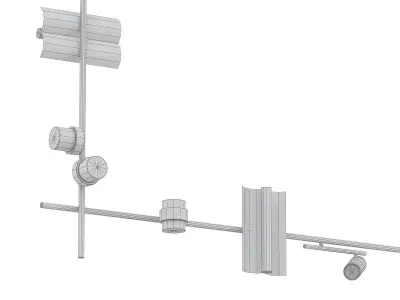 Rakumba gold pendant light 3D model