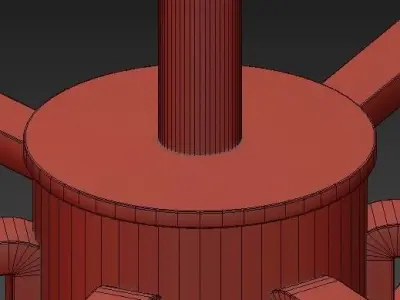 Tropfen chandelier with four lights 3D model