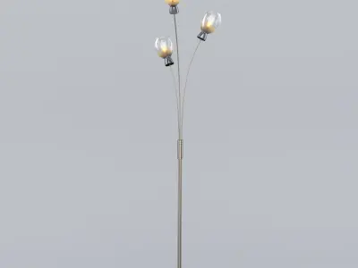 Sylvia Glass Floor Lamp 3D model
