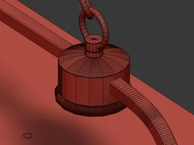 Clarissa glass drop quadro 3D model