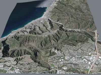 Cityscape Laguna Beach California USA  3D model