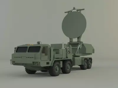 Krasukha 4 electronic warfare 3D model