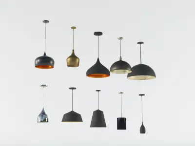 Pendant Lights Low-poly 3D model