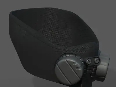 Gas mask helmet scifi fantasy armor hats military Low-poly  Low-poly 3D model