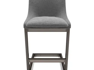 Sunpan - Holly Counter Stool - Zenith Graphite Grey 3D model