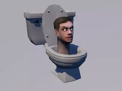 Skibidi Toilet Low-poly 3D model