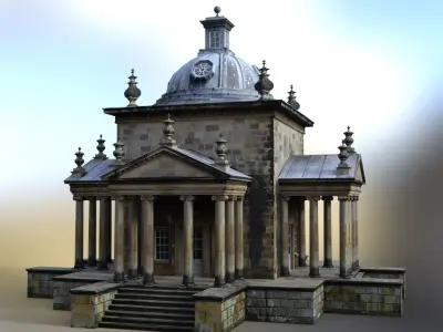 Temple of the Winds Low-poly 3D model