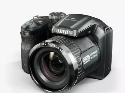 Fujifilm FinePix S4800 bridge digital camera Low-poly 3D model