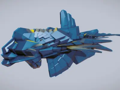 spaceships bundle 04 3D model