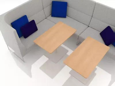 Mason High Back Set 3 3D model