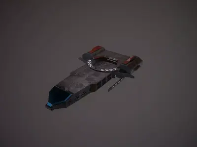 Spaceship mini transporter vol2 3D model