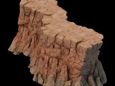Sennard - Cliffs 04 3D model