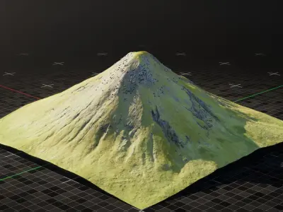 Iceland Mountain 5 3D model