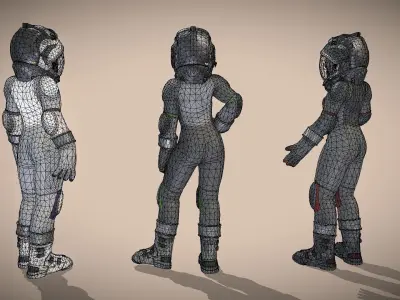 Space Girl 3D model