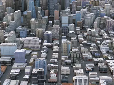 City 64 Low-poly 3D model
