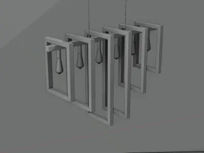 A shabby lamp 3D model