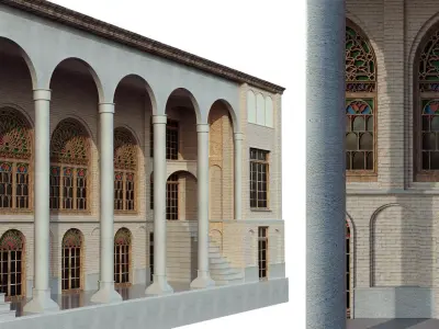 old turkishnikdel house set 149 Low-poly 3D model