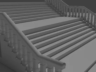 Ladder 3D model 3