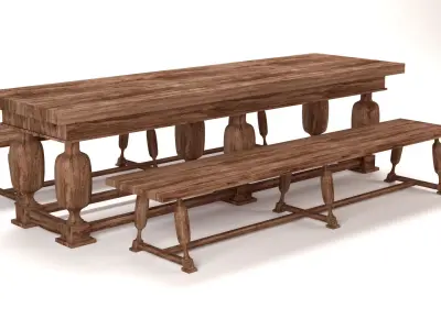 Old Design Table  3D model