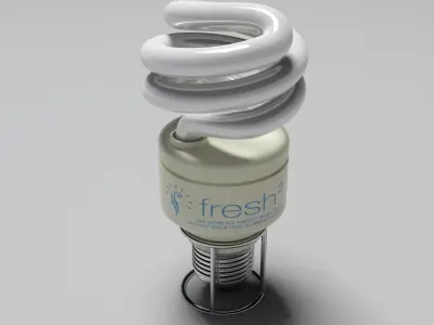 bulb energy saving light 3D model