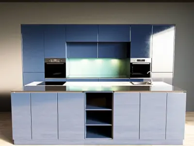 39-Kitchen3 glossy 4 3D model