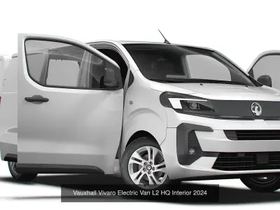 Vauxhall Vivaro Van HQ Interior 2025 3D Model Pack