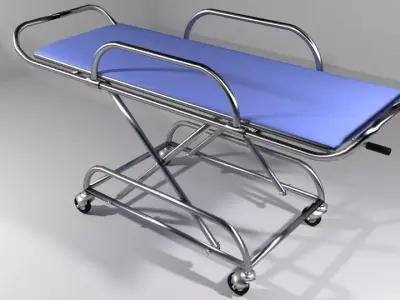Hospital Furniture Stretcher 3D model