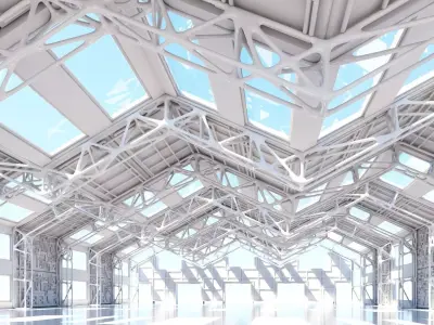 Futuristic Architectural Interior 20 3D model