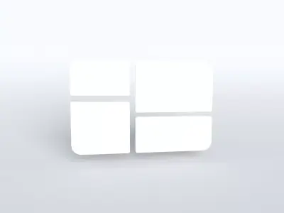 Windows 1Logo v1 003 Free low-poly 3D model