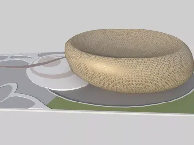 Futuristic Dome Environment Low-poly 3D model