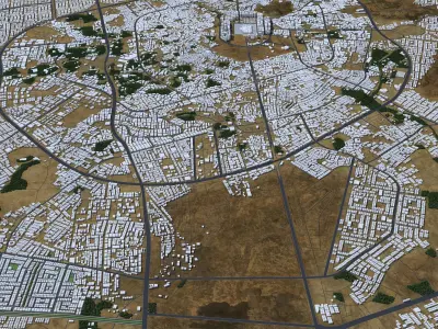  0186 - Al-Madinah Al-Munawara 3D Urban - 2D Drawings 3D model