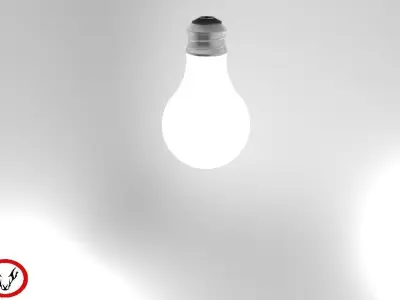 Bulb light Free 3D model