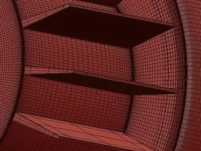 Loft floor lamp 3D model