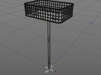 Metal dumpster 3D model