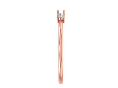 Women Open End Light Weight Band Ring 3D print model buy