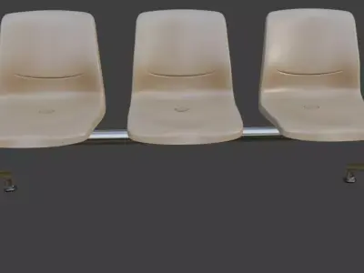 Hospital Bench 3D model