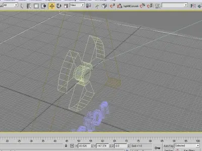 Radiation warning icon Glass and plastic Free low-poly 3D model
