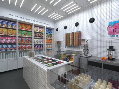 equipped cereal store 3D model