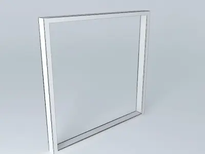 3D window frame very detail Free 3D model
