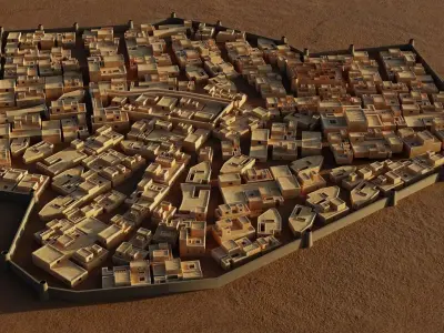 Riyadh Old City 1922 3D model