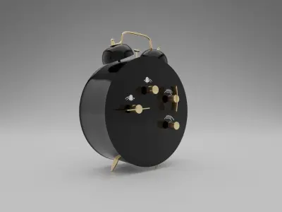 Alarm Clock Low-poly 3D model