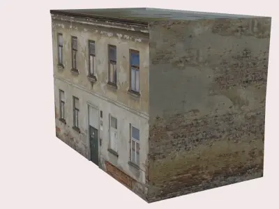 Old Apartment House Low-poly 3D model