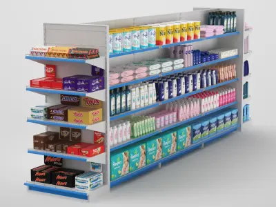  Supermarket Shelves Collection 02 