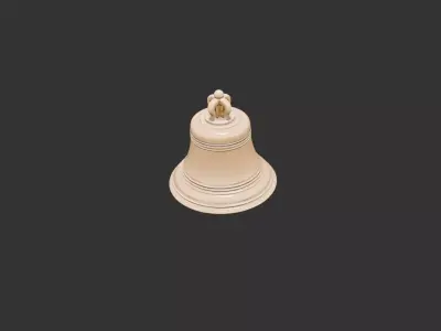 Antique Hand Bell for 3D print 3D print model