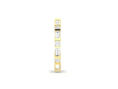 Solitaire Engagement Wedding Women Ring 3D print model 2